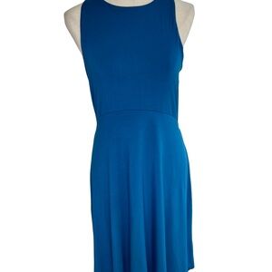 Athleta Santorini Thera Sleeveless Teal Midi Dress